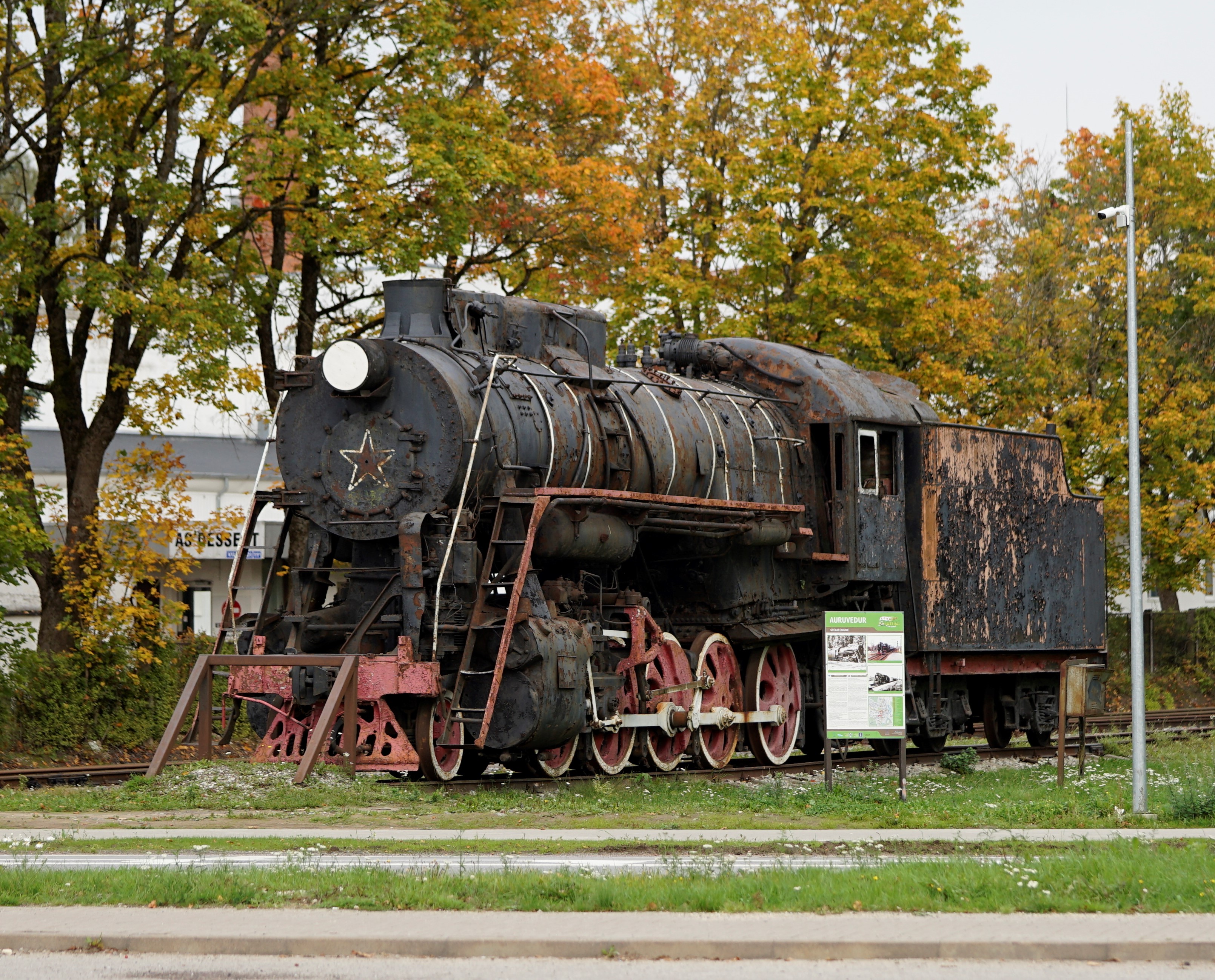 Türi Train 2015 1 - Steam locomotive L-5049 in Türi, Estonia