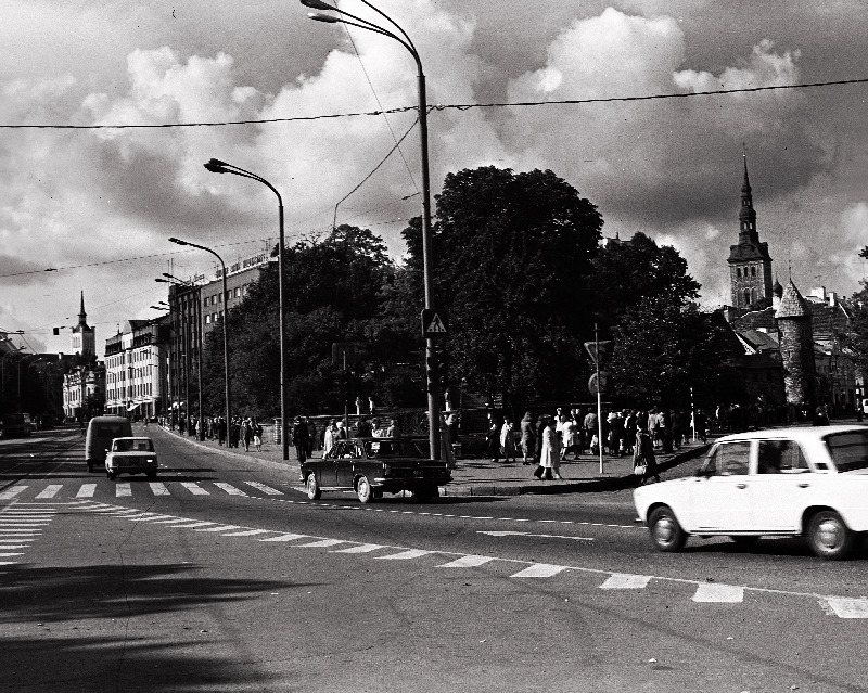 Vaade Viru väljakule ja Pärnu maanteele.