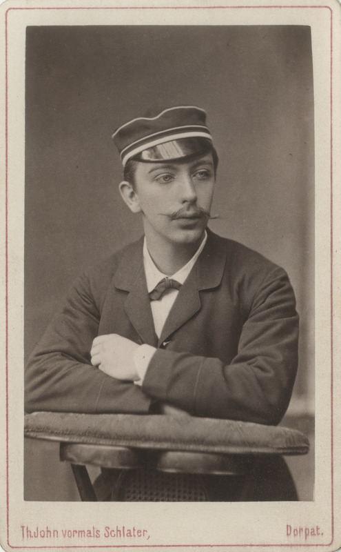 Korporatsioon "Estonia" liige Reinhold von Wistingshausen, portreefoto