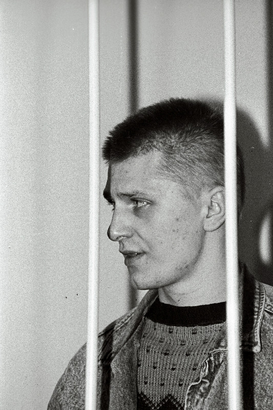 Rootsi ametiühingutegelaste surmas süüdistatav Sergei Kutšuk kohtuprotsessil Eesti Vabariigi Ülemkohtus.