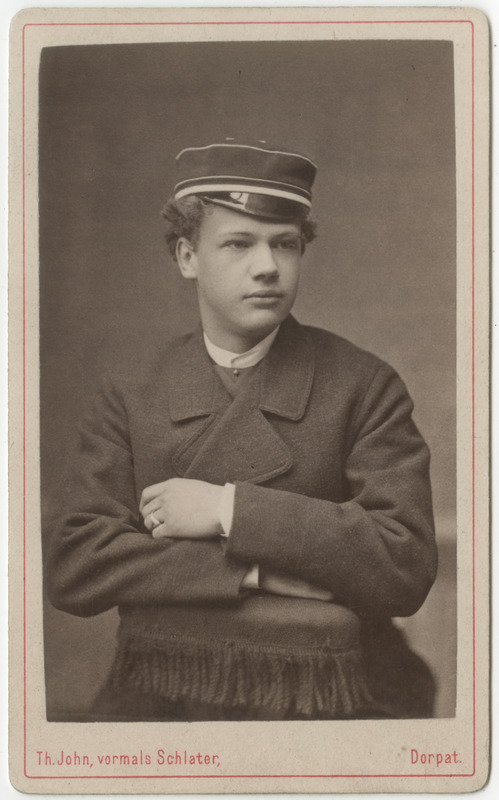 Korporatsioon "Estonia" liige Leo von Lingen, portreefoto