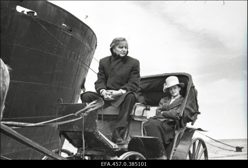 Stuudio "Tallinnfilm" mängufilmi "Punane viiul" võtetel.