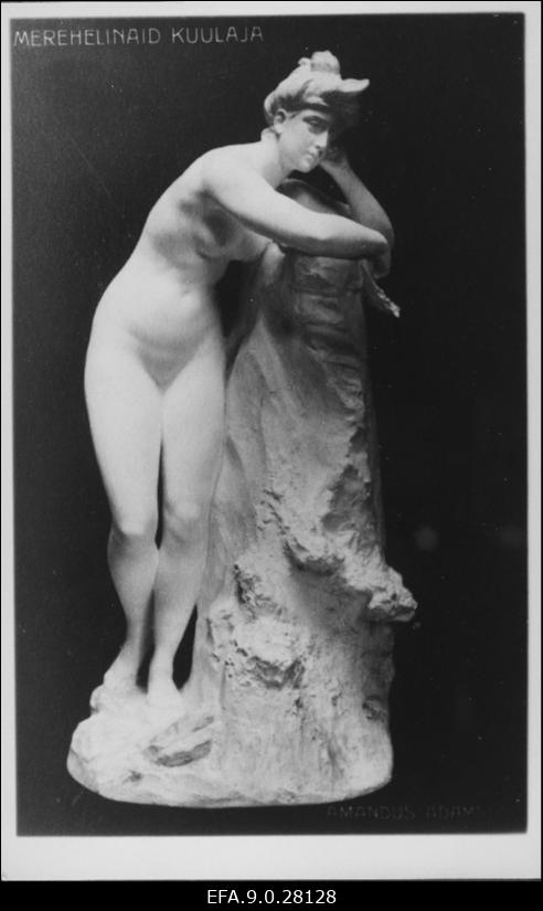 A. Adamson. Skulptuur Merehelinate kuulaja. Kips. 1904.