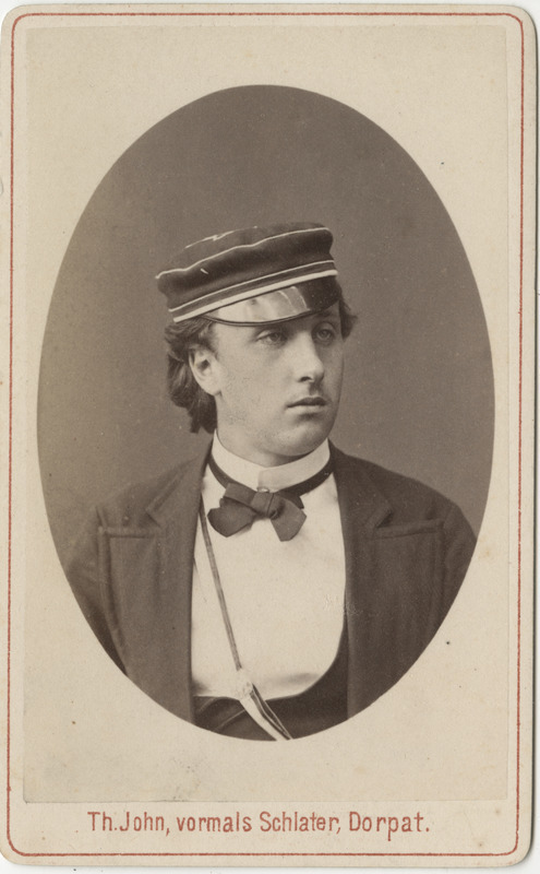 Korporatsioon "Estonia" liige Konstantin Mechmershausen, portreefoto