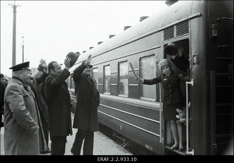 Saksa Demokraatliku Vabariigi sõprusrongi ärasaatmine Tallinnas Balti jaamas