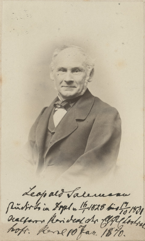 Korporatsioon "Estonia" vilistlane Leopold Salemann, portreefoto