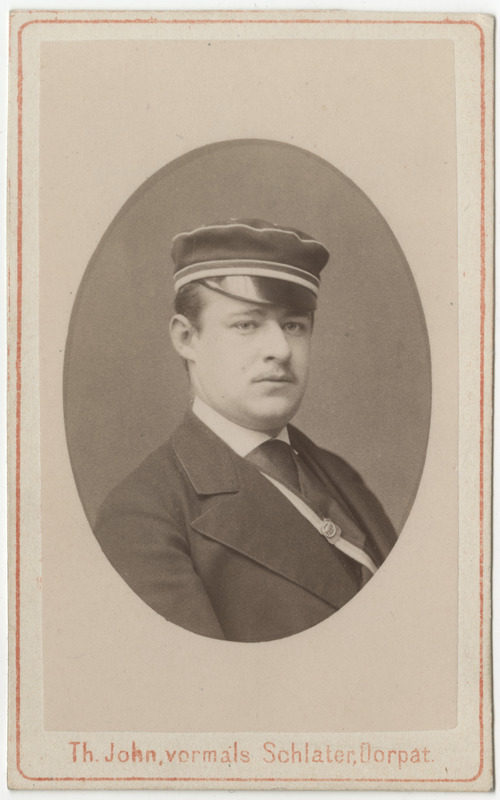 Korporatsioon "Estonia" liige Hermann Westphalen, portreefoto