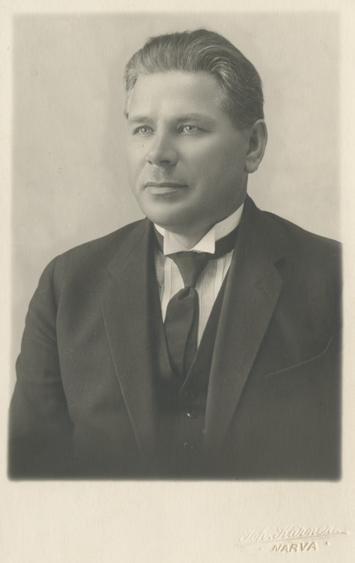 August Dener, eesti raudteelane ja seltskonnategelane, portreefoto