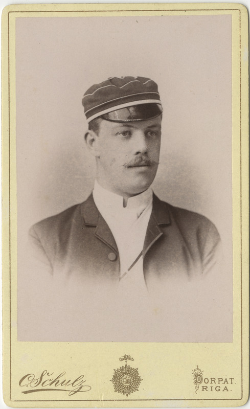 Korporatsiooni "Livonia" liige parun Joseph Wolff, portreefoto
