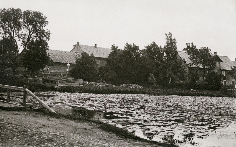 Rohtunud paisjärv Suure-Jaani alevis.
