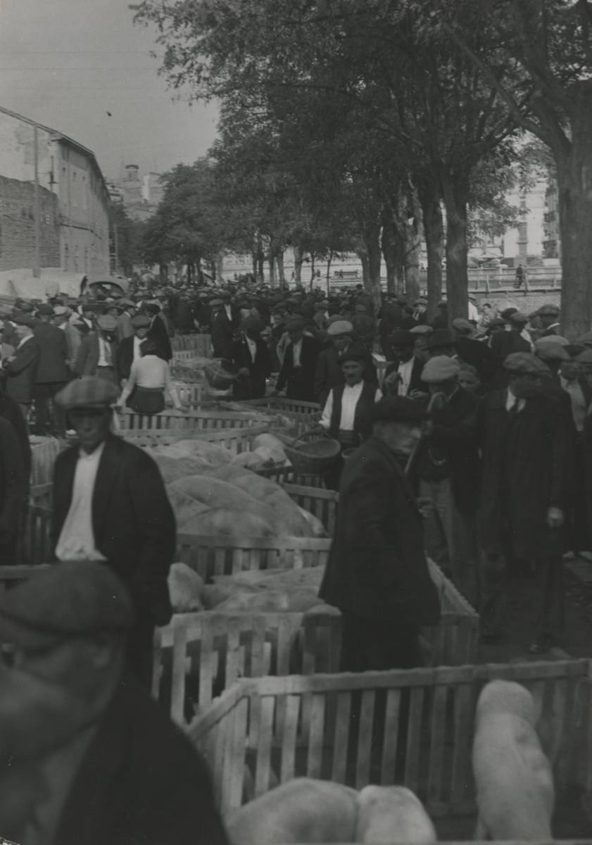 [Cattle market on Paseo General Mendoza] - Outside the old cattle market, on Paseo General Mendoza