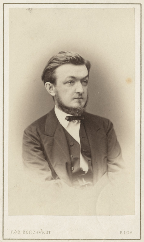 Korporatsioon "Estonia" vilistlane Frommhold Hunnius, portreefoto