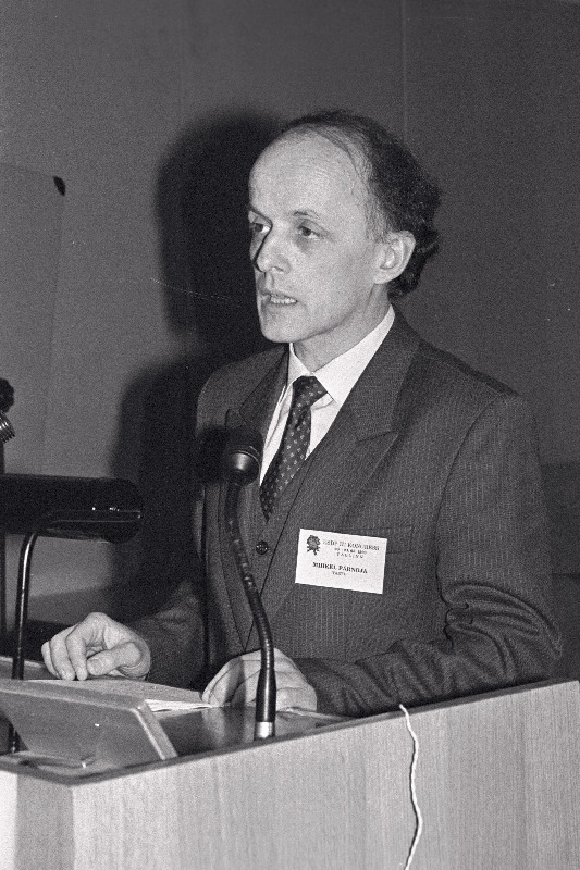 Mihkel Pärnoja, ESOP II kongress Tallinnas.