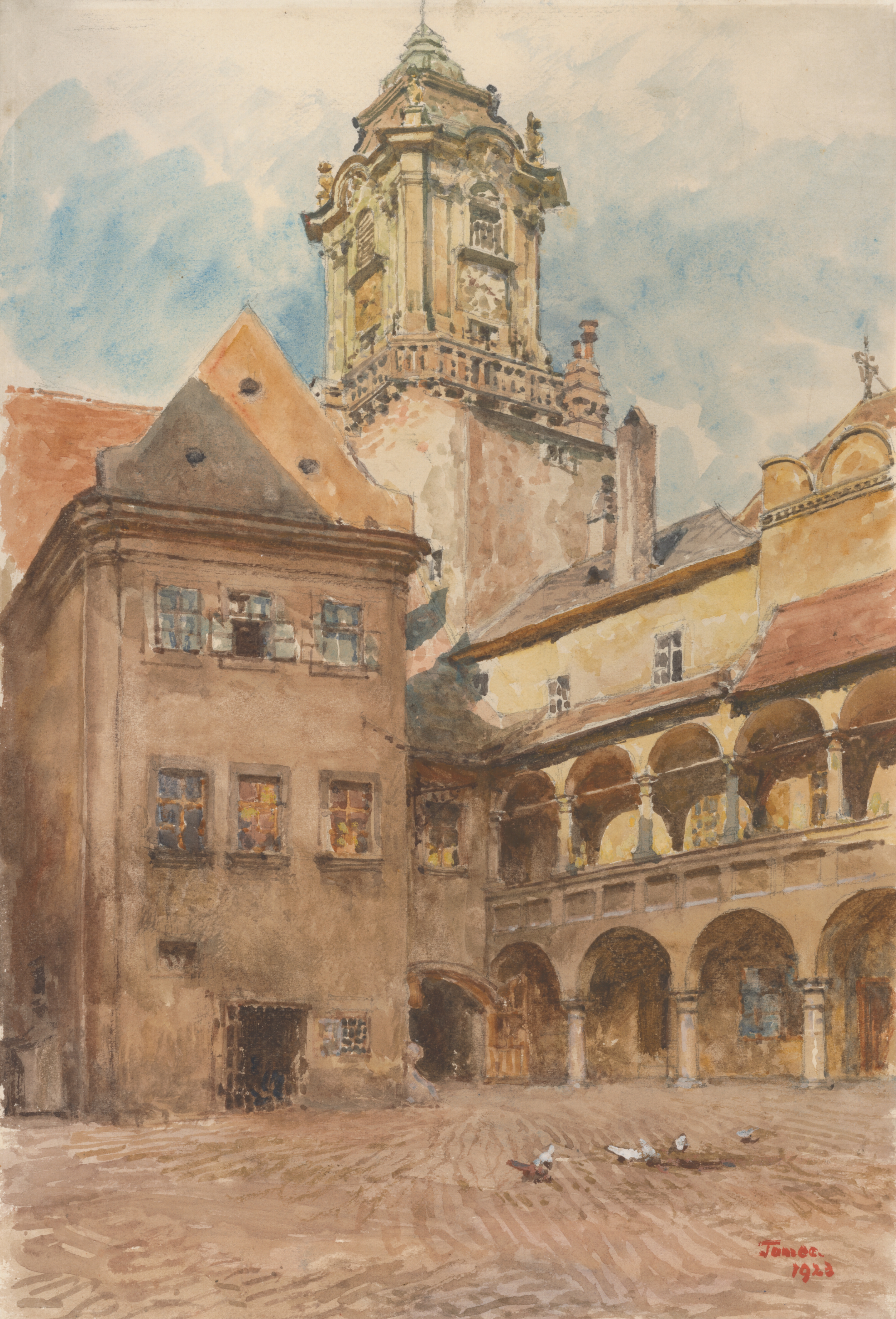 Courtyard of Old Town Hall in Bratislavalabel QS:Len,"Courtyard of Old Town Hall in Bratislava"
label QS:Lsk,"Nádvorie Starej radnice v Bratislave"