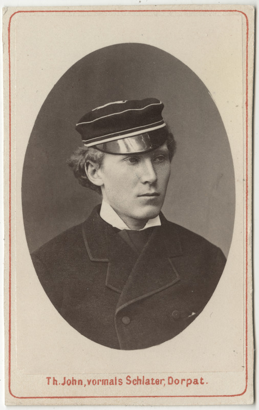 Korporatsioon "Estonia" liige Friedrich von Lueder, portreefoto