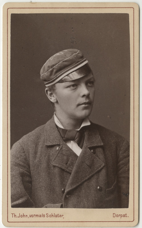 Korporatsioon "Estonia" liige Konstantin von Renteln, portreefoto