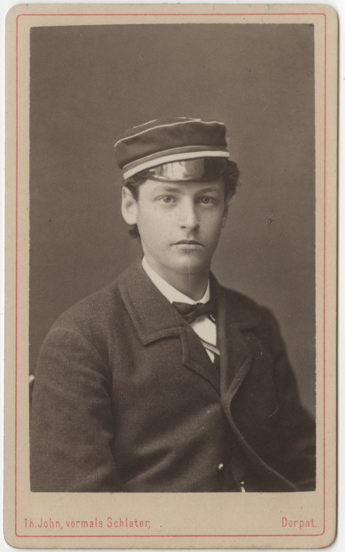 Korporatsioon "Estonia" liige Nikolai von Schulmann, portreefoto