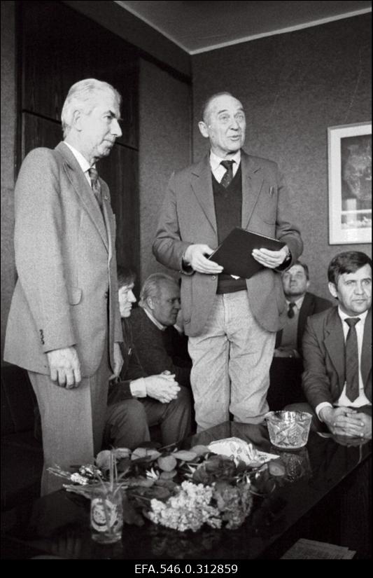 Ajalehe "Rahva Hääl" toimetuse rahvas.