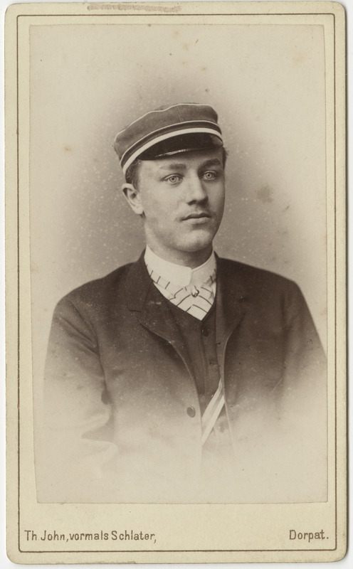 Korporatsiooni "Livonia" liige Heinrich Abels, portreefoto