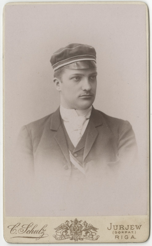 Korporatsioon "Estonia" liige Alexander Nerling, portreefoto