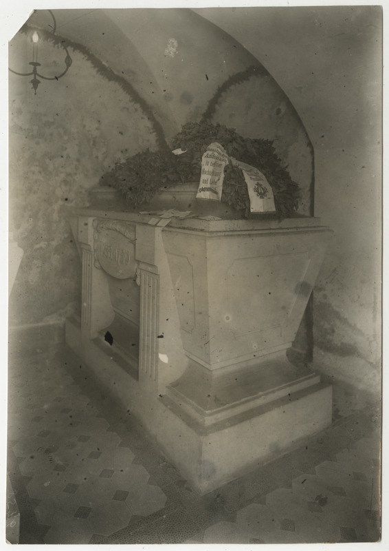 Johann Sebastian Bach, saksa helilooja, foto sarkofaagist Johannese kirikus Leipzigis