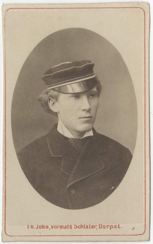 Korporatsioon "Estonia" liige Friedrich von Lueder, portreefoto