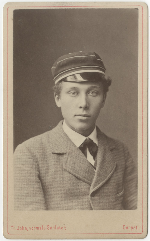 Korporatsioon "Estonia" liige parun Alfred Schilling, portreefoto