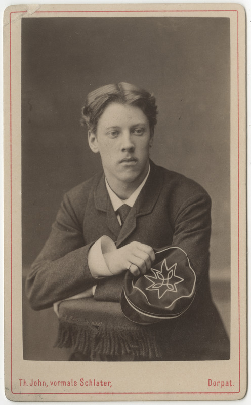 Korporatsioon "Estonia" liige Eduard Dieckhoff, portreefoto