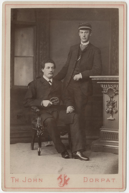 Korporatsiooni "Livonia" liikmed Wilhelm Blessig ja tema akadeemiline isa Wilhelm Lenz