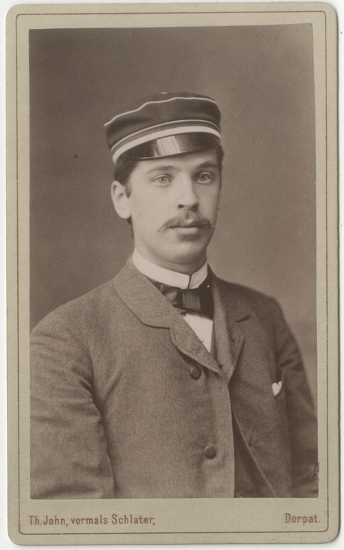 Korporatsioon "Estonia" liige Edgar Weiss, portreefoto