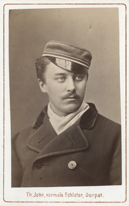 Korporatsioon "Estonia" liige Georg Martin Knüpffer, portreefoto