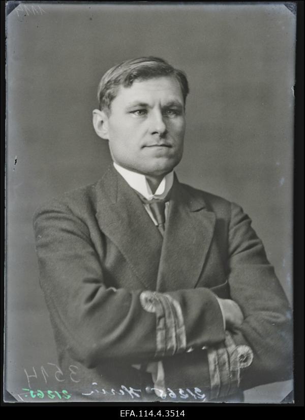 Vabadussõda. Merejõudude juhataja asekapten Johannes Herm.
