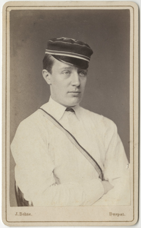 Korporatsioon "Estonia" liige parun Alexis von der Pahlen, portreefoto