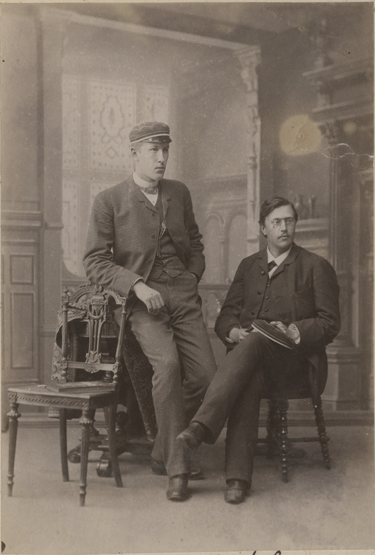 Korporatsiooni "Livonia" liikmed Alexander (Axel) von Grewingk ja tema akadeemiline isa August Lezius