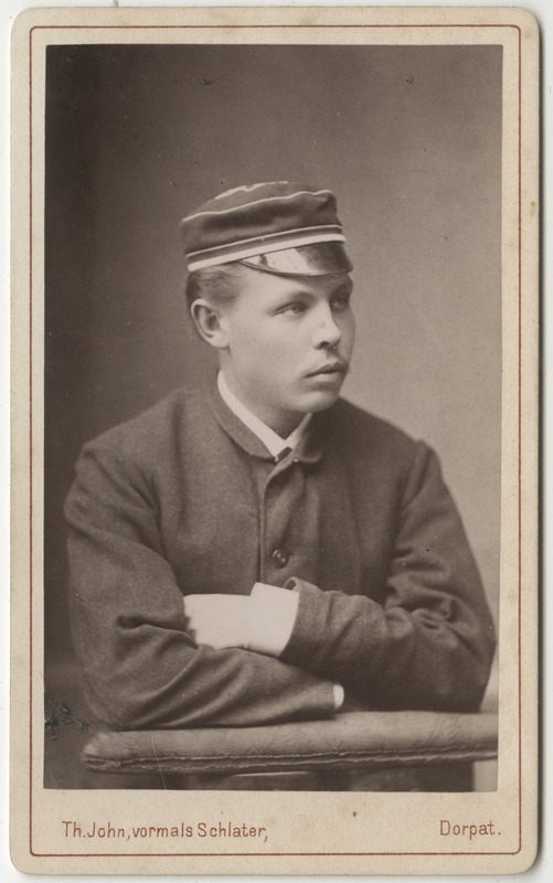 Korporatsioon "Estonia" liige Rudolf von Gernet, portreefoto