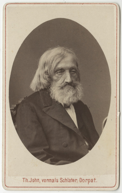 Korporatsioon "Estonia" auvilistlane Karl Ernst von Baer, portreefoto