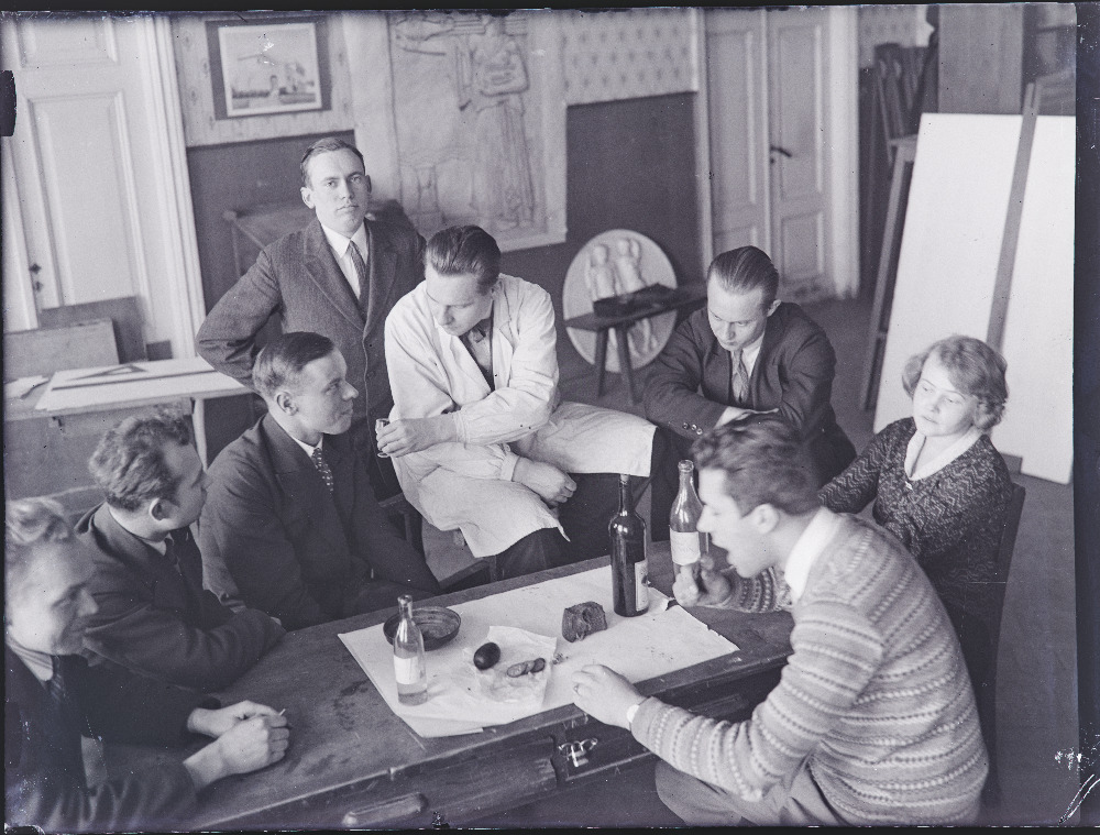 Tallinna Tehnikumi üliõpilased.