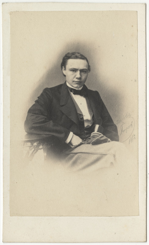 Korporatsiooni "Livonia" liige Ottocar von Samson-Himmelstjerna, portreefoto