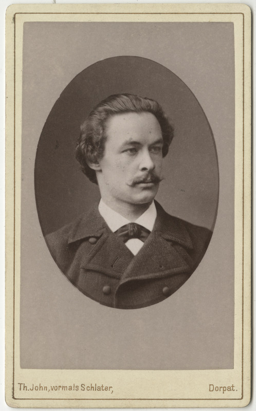 Korporatsioon "Estonia" liige Eduard von Samson-Himmelstjerna, portreefoto