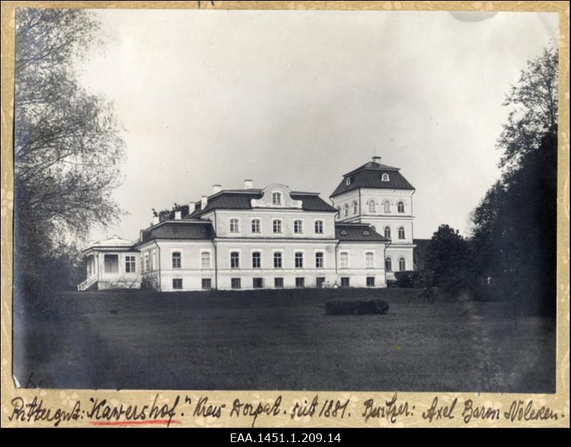 Kaagvere rüütlimõisa tagakülg