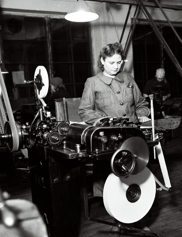 Tööprotsess Tallinna tubakavabrikus Laferme.