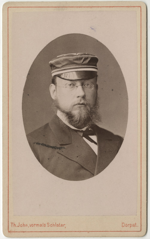 Korporatsioon "Estonia" liige krahv Michael Sollogub, portreefoto