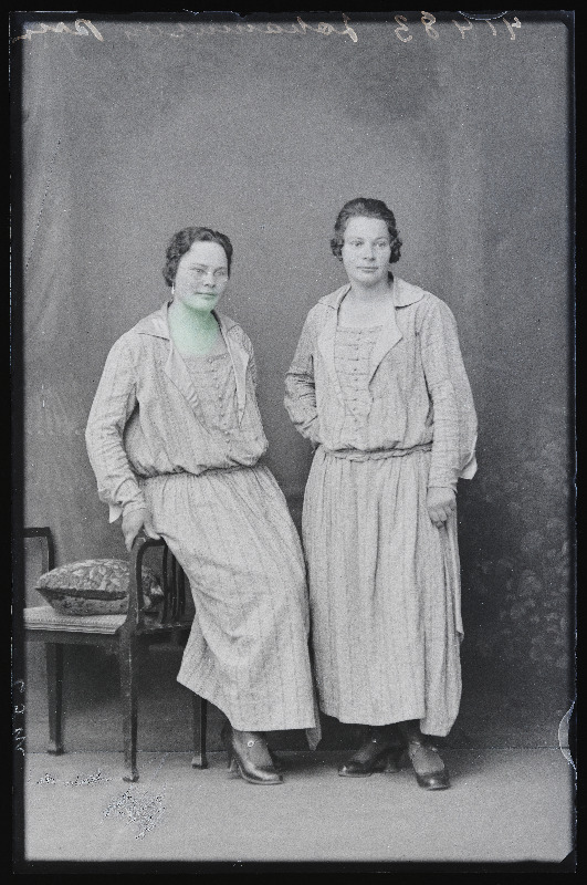 Kaks naist, (foto tellija Johannson).