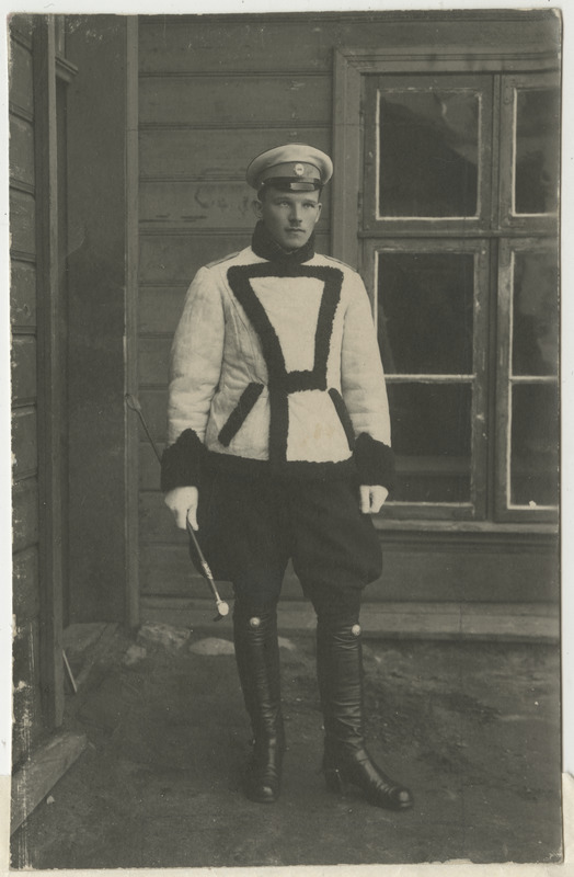 Jaan Hirjel, eesti sõjaväelane, veltveebel, Vabaduse Risti II liigi 3.järgu kavalöer, portreefoto