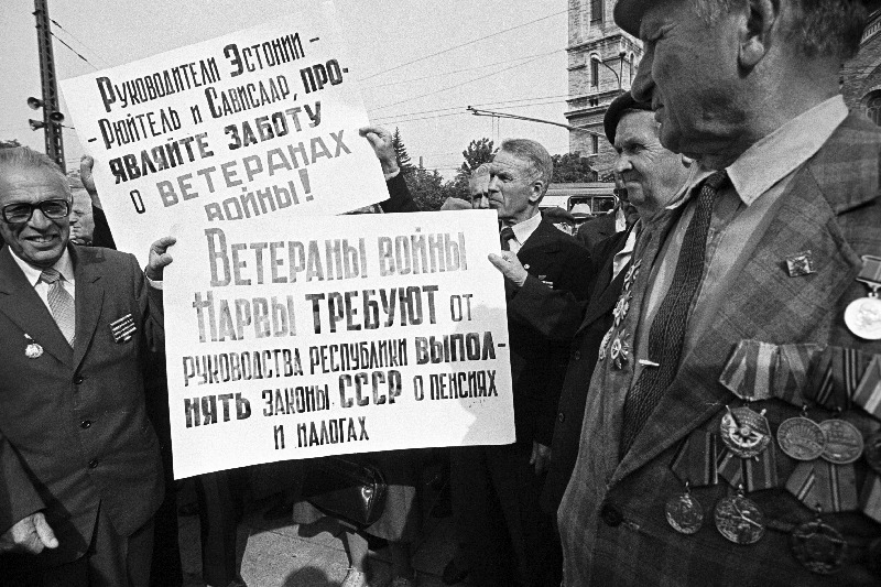 Veteranide ja intrite miiting Toompeal.