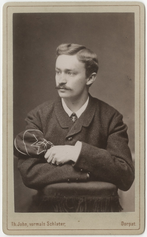 Korporatsioon "Estonia" liige parun Karl Otto Stackelberg, portreefoto