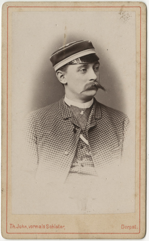 Korporatsiooni "Curonia" liige Hermann von Grabe, portreefoto
