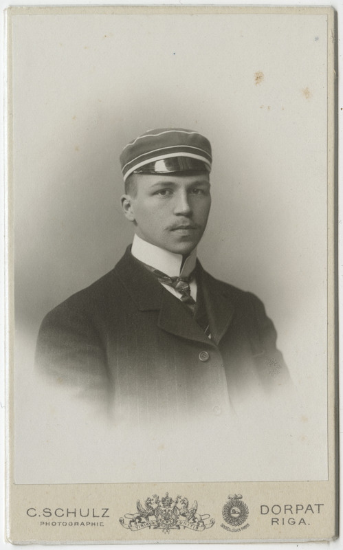 Korporatsiooni "Livonia" liige Herbert Girgensohn, portreefoto