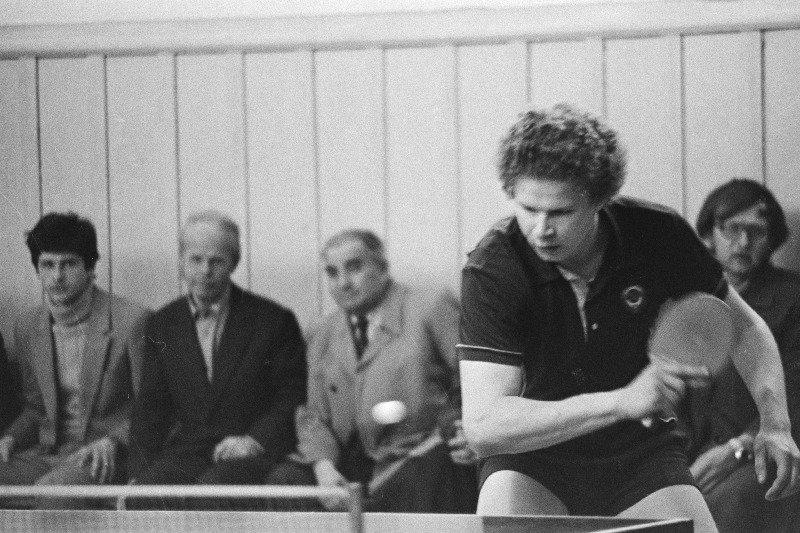 Eesti NSV 1984.a. lauatennise meistrivõistlustel esikoha saanud Igor Solopov.