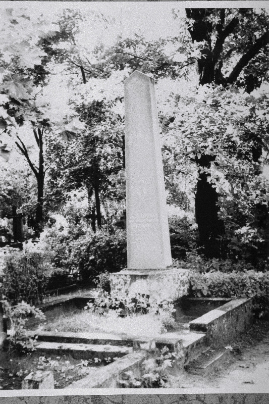 Naiskodukaitse Pärnumaa ringkonna esinaise Elsa Lippmaa hauasammas Ülejõe kalmistul.